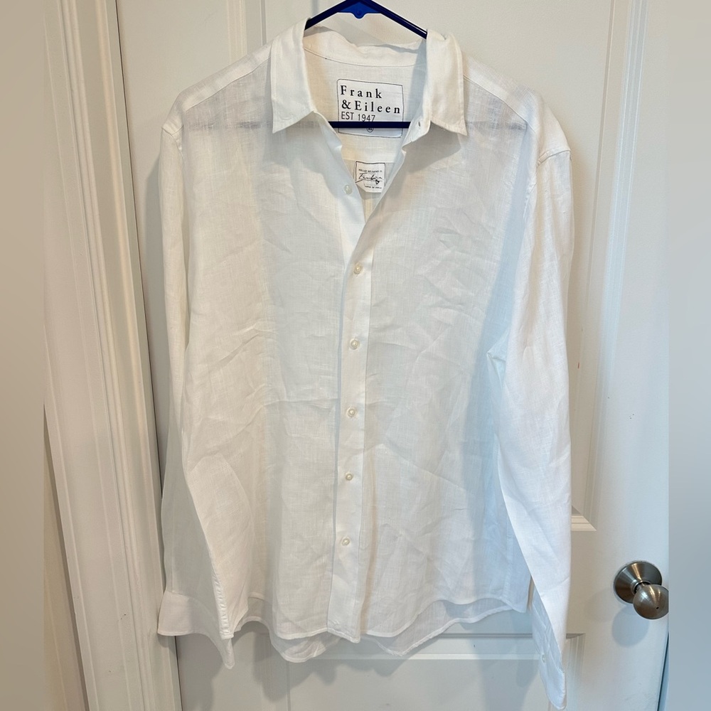 Frank & Eileen Crisp White Button Down Shirt